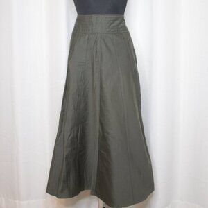 Vintage 90s Y2k Simons Contemporaire Cotton Twill Maxi Skirt Sz 4